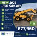JCB 540-180 Big Engine / Joystick / AC / 3YR Warranty