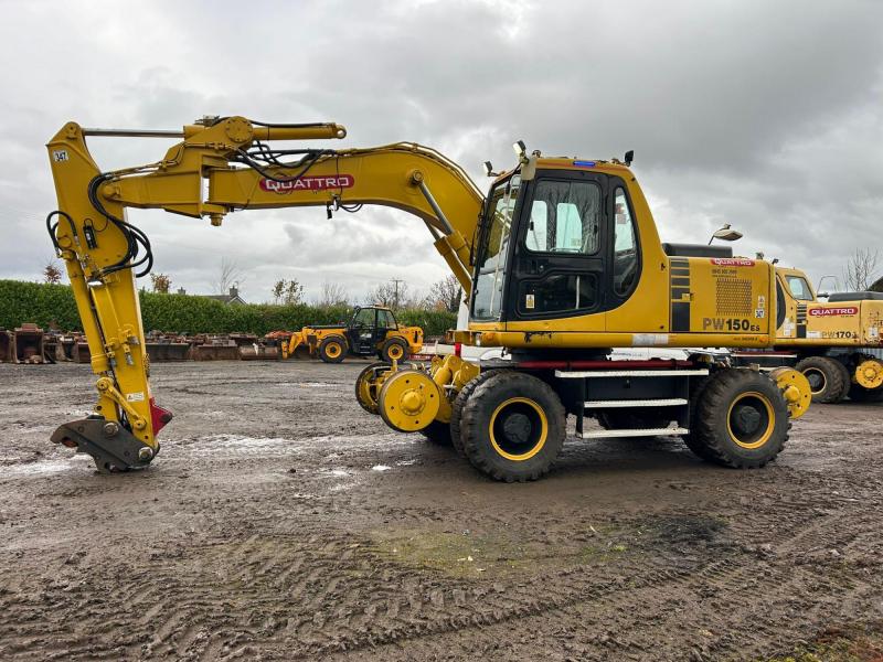 Komatsu PW160ES-6K Rail Road (Off set Boom)