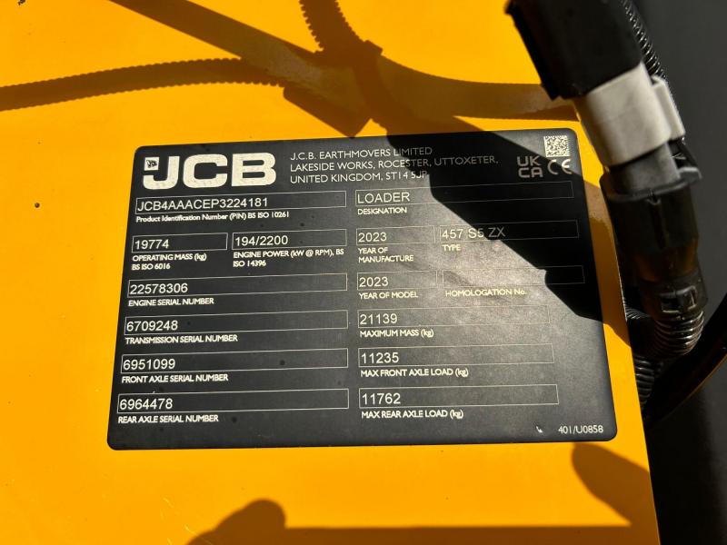 JCB 457ZX Stage 5 ( Weigh Scales )
