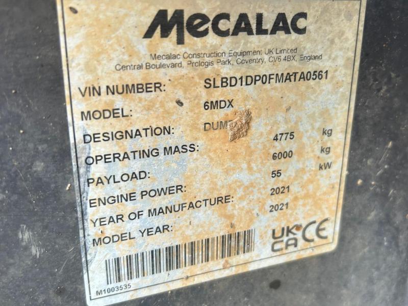Mecalac 6 Tonne Cabbed