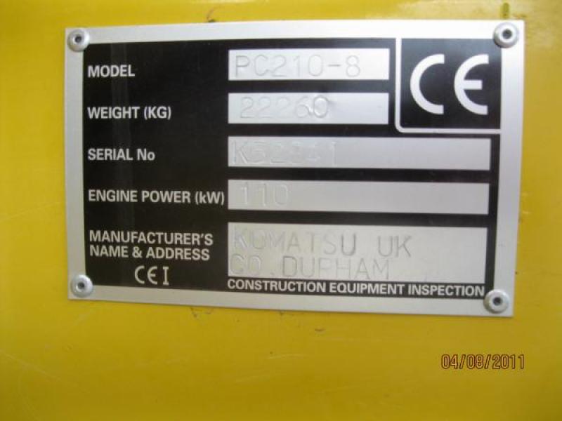 Komatsu PC210LC-8