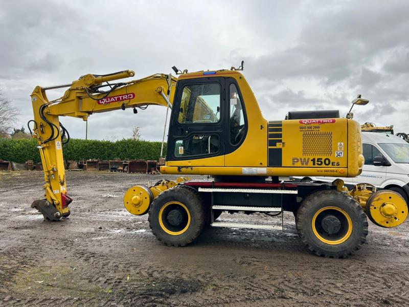 Komatsu PW160ES-6K Rail Road (Off set Boom)