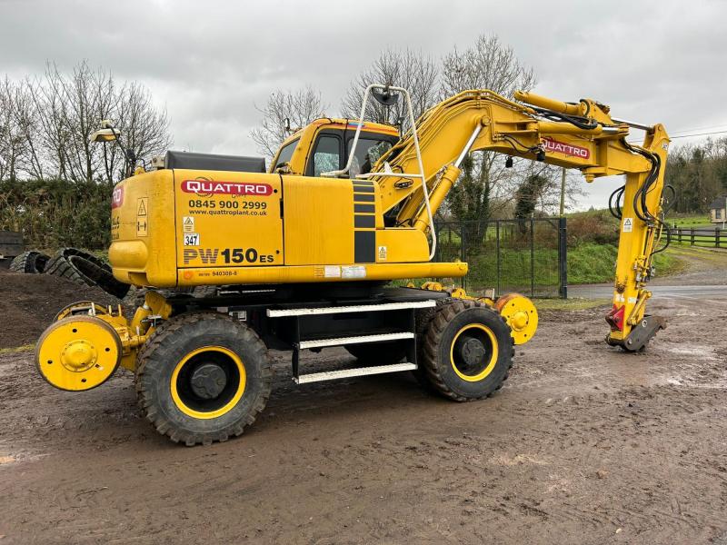 Komatsu PW160ES-6K Rail Road (Off set Boom)