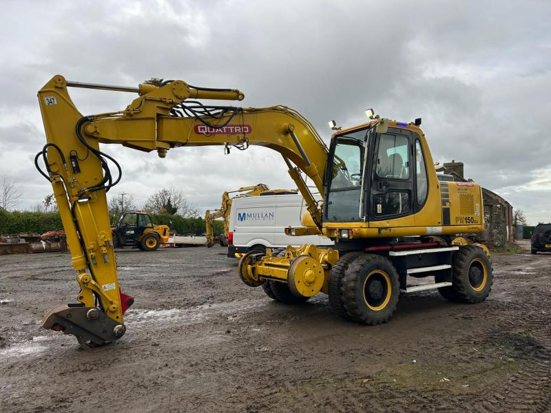 Komatsu PW160ES-6K Rail Road (Off set Boom)
