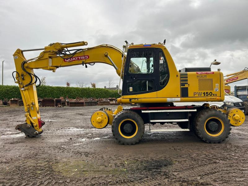 Komatsu PW160ES-6K Rail Road (Off set Boom)