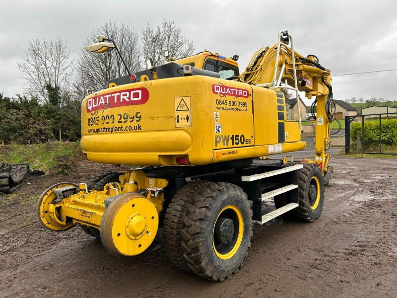 Komatsu PW160ES-6K Rail Road (Off set Boom)