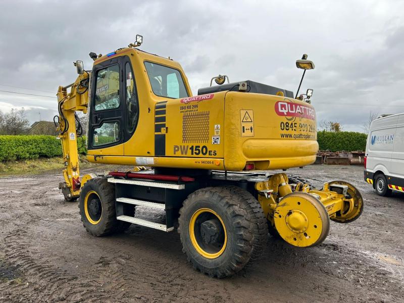Komatsu PW160ES-6K Rail Road (Off set Boom)