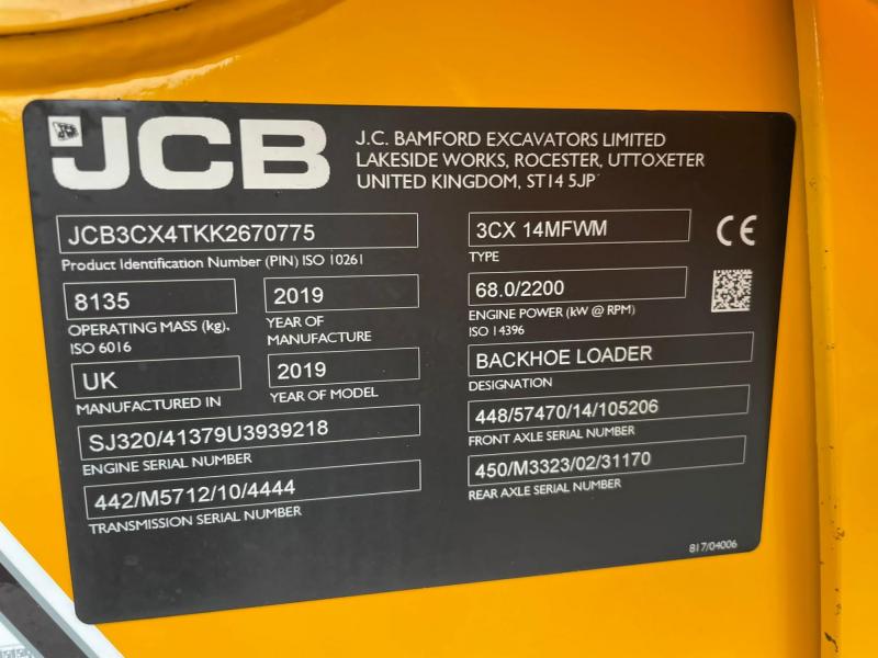 JCB 3CX Air Con / 68kW
