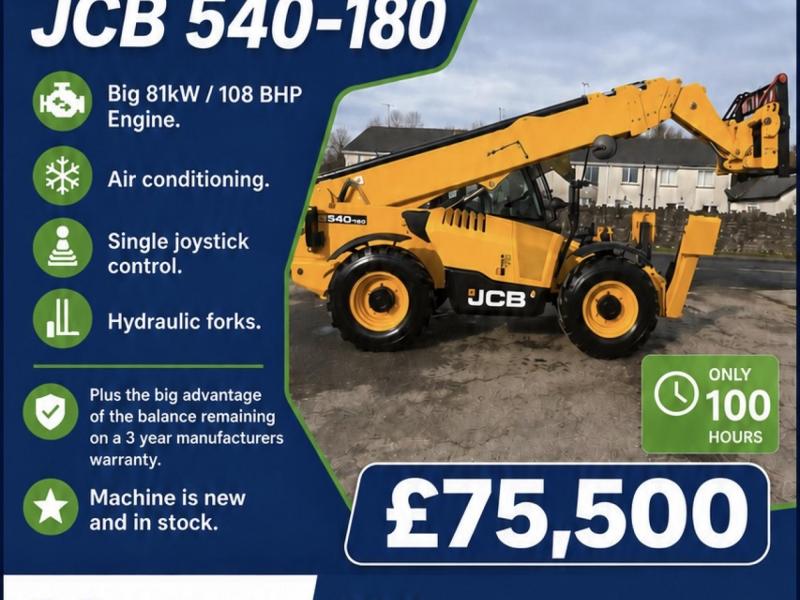 JCB 540-170 Big Engine / Joystick / AC / 2YR Warranty