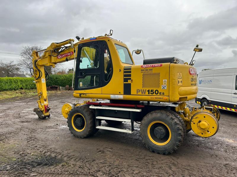 Komatsu PW160ES-6K Rail Road (Off set Boom)