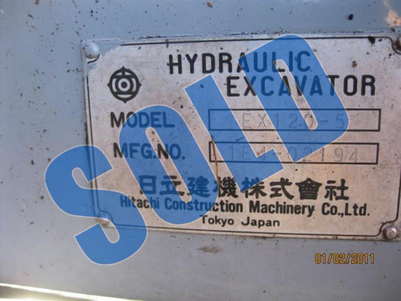 Hitachi EX120-5 Bogmaster