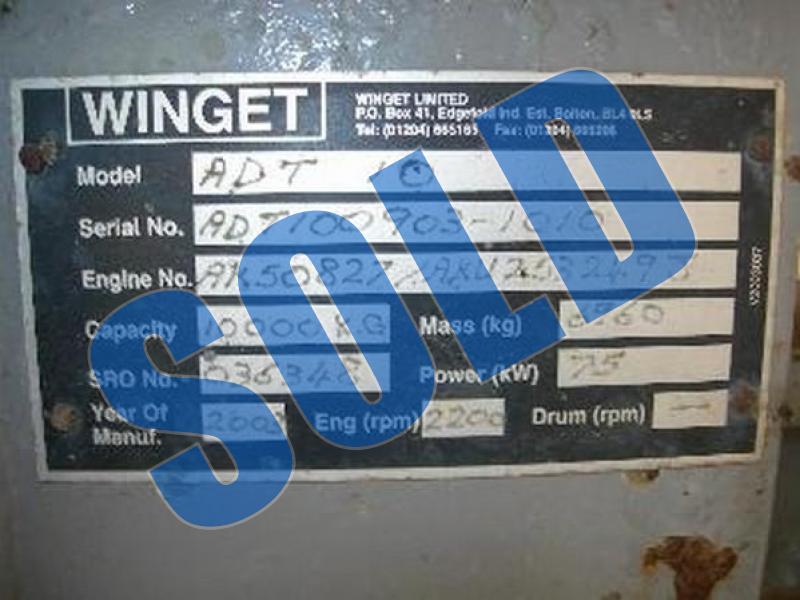 Winget ADT10 10TON 4 WHEEL DUMP TRUCK
